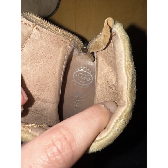 Jeffrey Campbell Rumble Suede Leather Booties Chunky Western Boot 6 - Picture 5 of 6